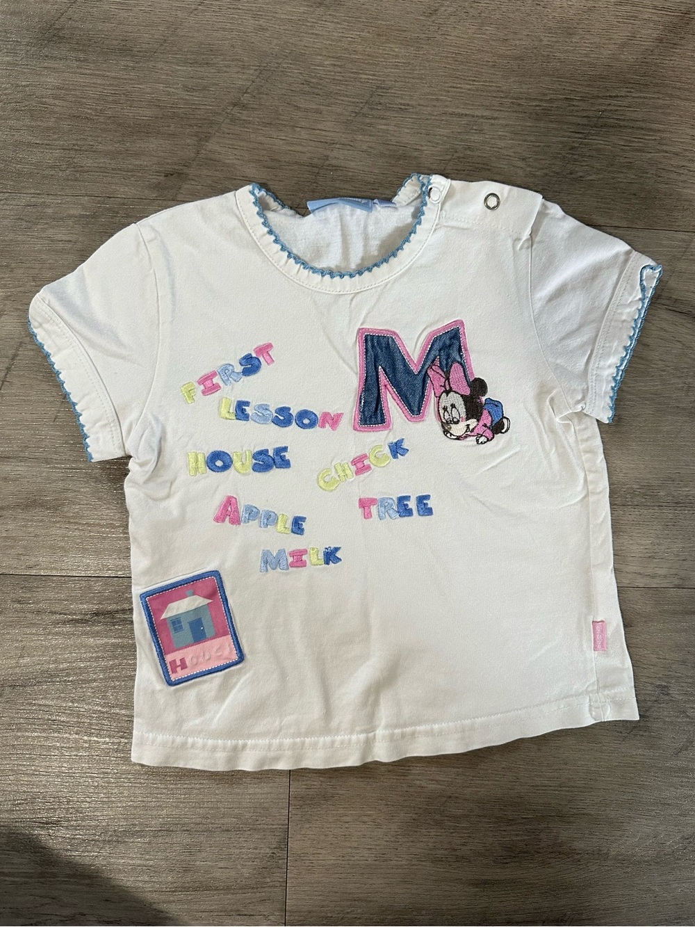 Minnie Mouse White Short-Sleeve Tee